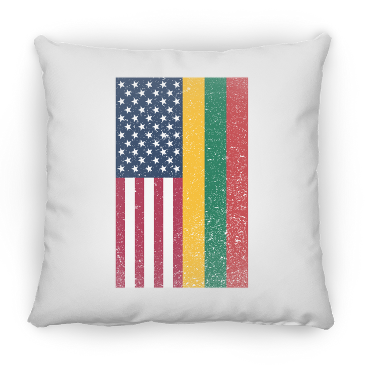 USA Lithuania Flag - Large Square Pillow