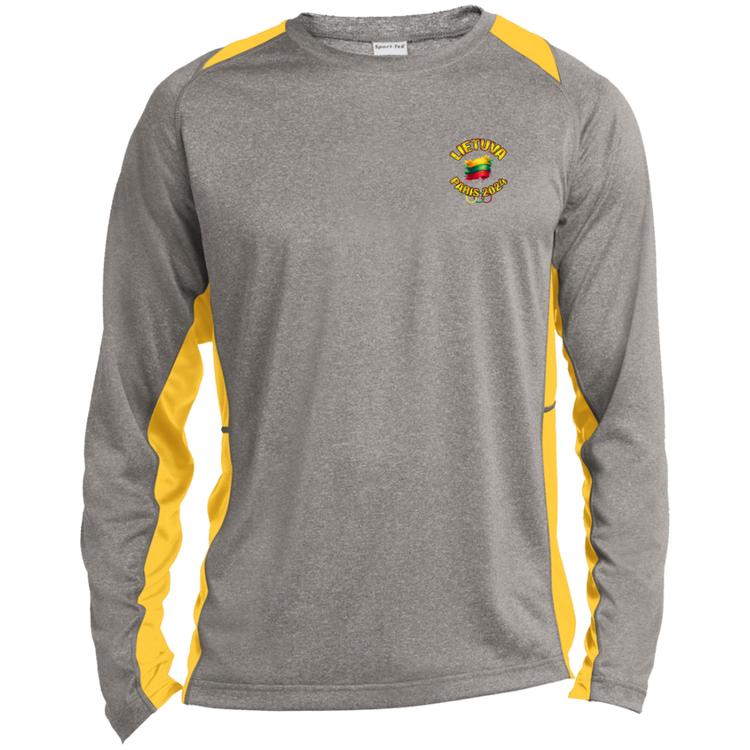 Team Lietuva 2024 Olympics - Men's Long Sleeve Colorblock Activewear Performance T