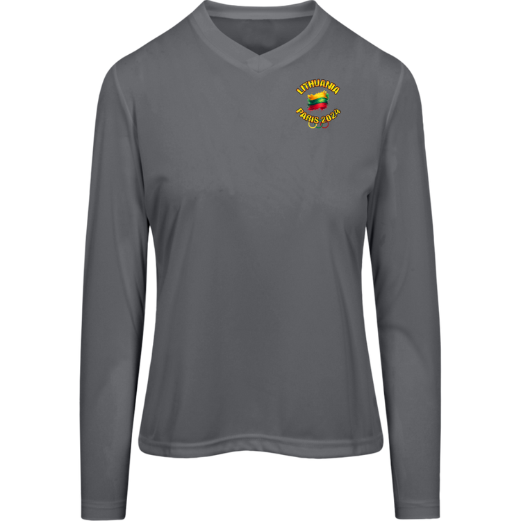 Team Lithuania 2024 Olympics - Women's Long Sleeve Activewear Moisture Wicking Tee