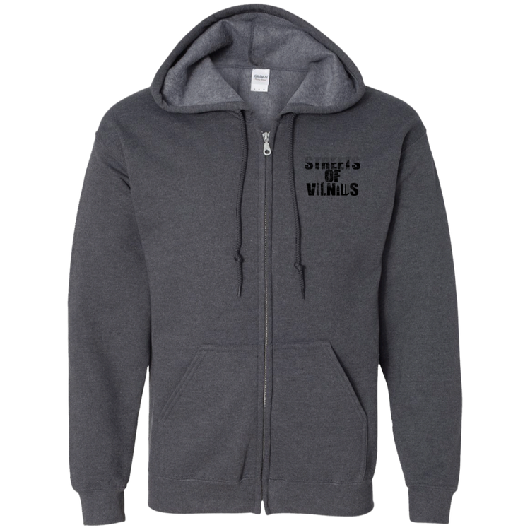 Streets of Vilnius - Men/Women Unisex Comfort Full-Zip Hoodie