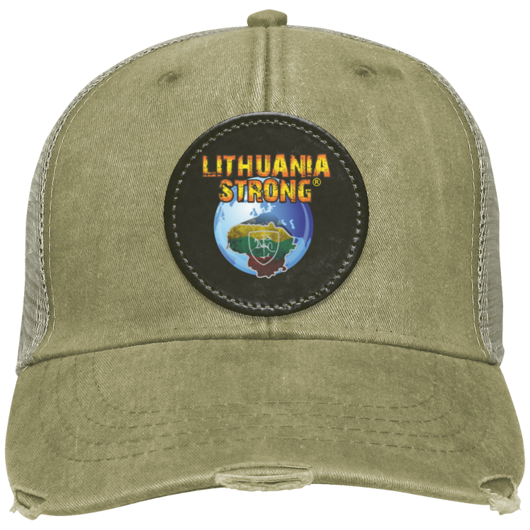 Lithuania Strong - Distressed Ollie Cap - Circle Patch