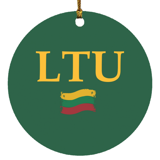 Lietuva LTU - MDF Circle Ornament