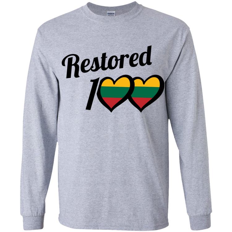 Restored 100 - Boys Youth Classic Long Sleeve T-Shirt