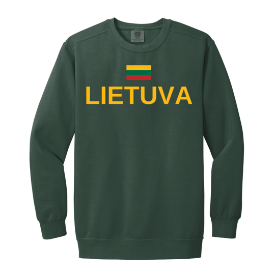 Lietuva Jersey - Men/Women Unisex Soft-Washed Crewneck Sweatshirt