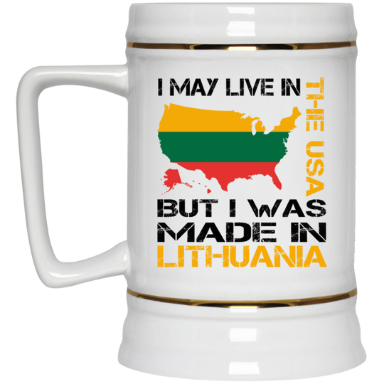 Made in Lithuania - 22 oz. Ceramic Stein