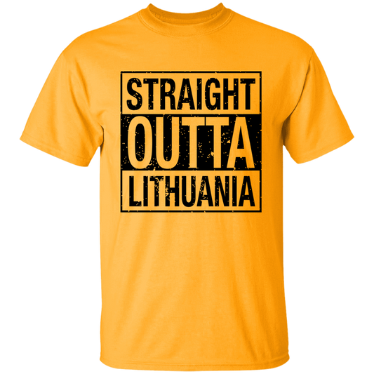 Straight Outta Lithuania - Boys/Girls Youth Basic Short Sleeve T-Shirt