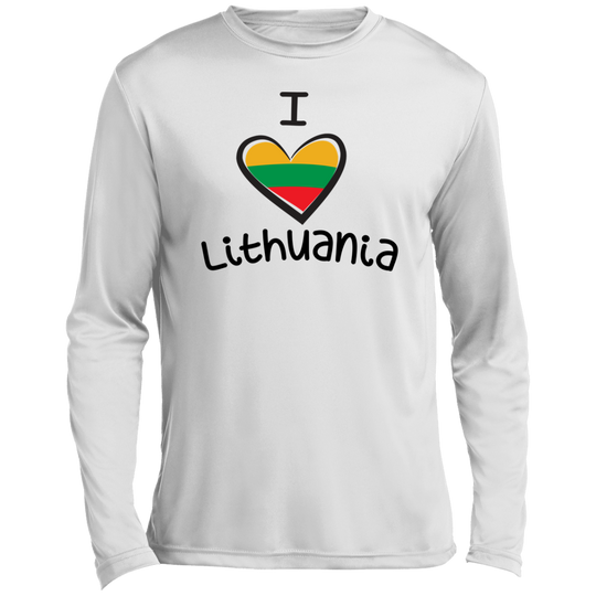 I Love Lithuania - Men's Long Sleeve Activewear Performance T