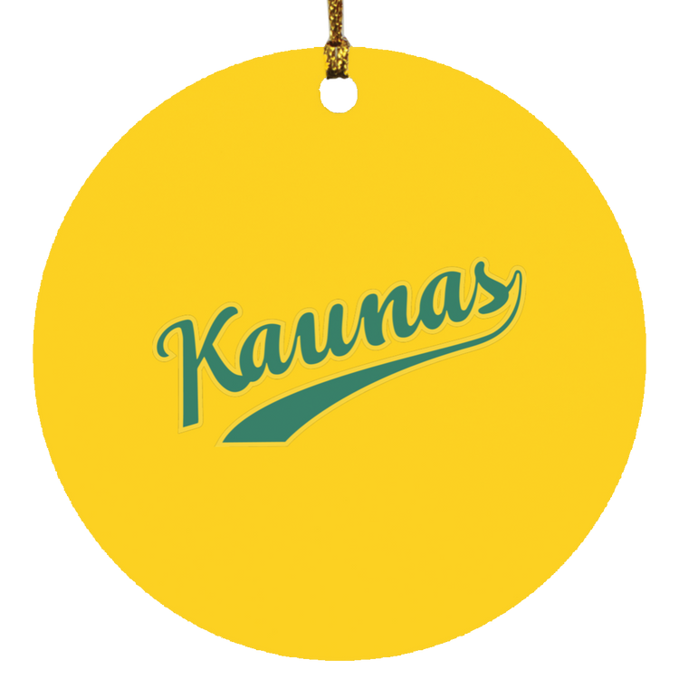 Kaunas - MDF Circle Ornament