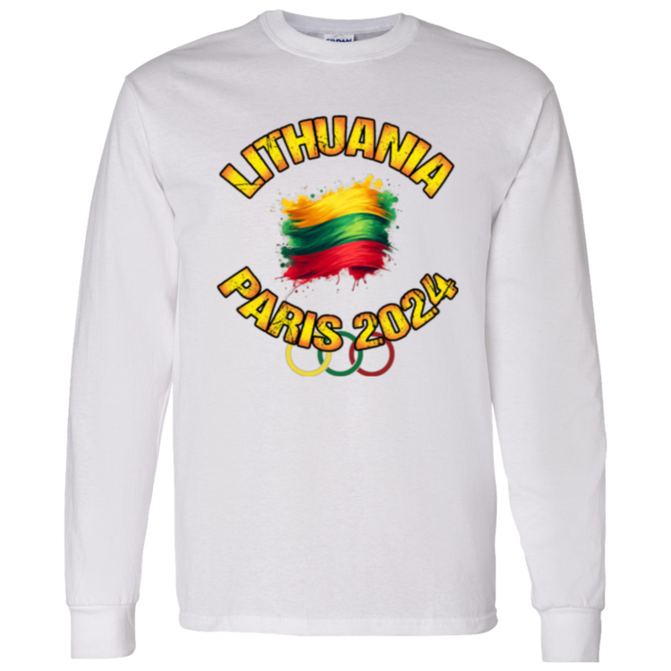 Team Lithuania 2024 Olympics - Men's Classic Cotton Long Sleeve T