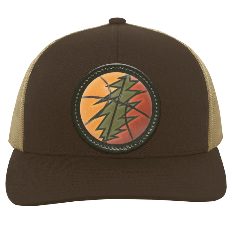 Basketball Bolt Trucker Snap Back - Circle Patch