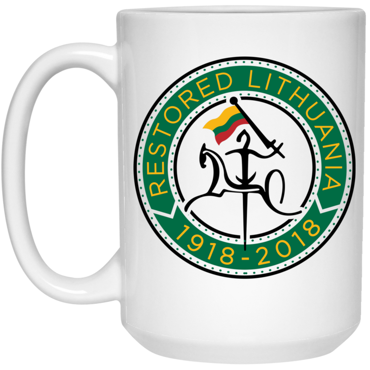 Vytis Restored - 15 oz. White Ceramic Mug