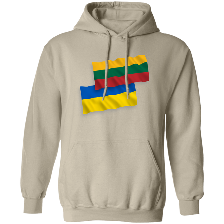 Lithuania Ukraine Flag - Men/Women Unisex Basic Pullover Hoodie