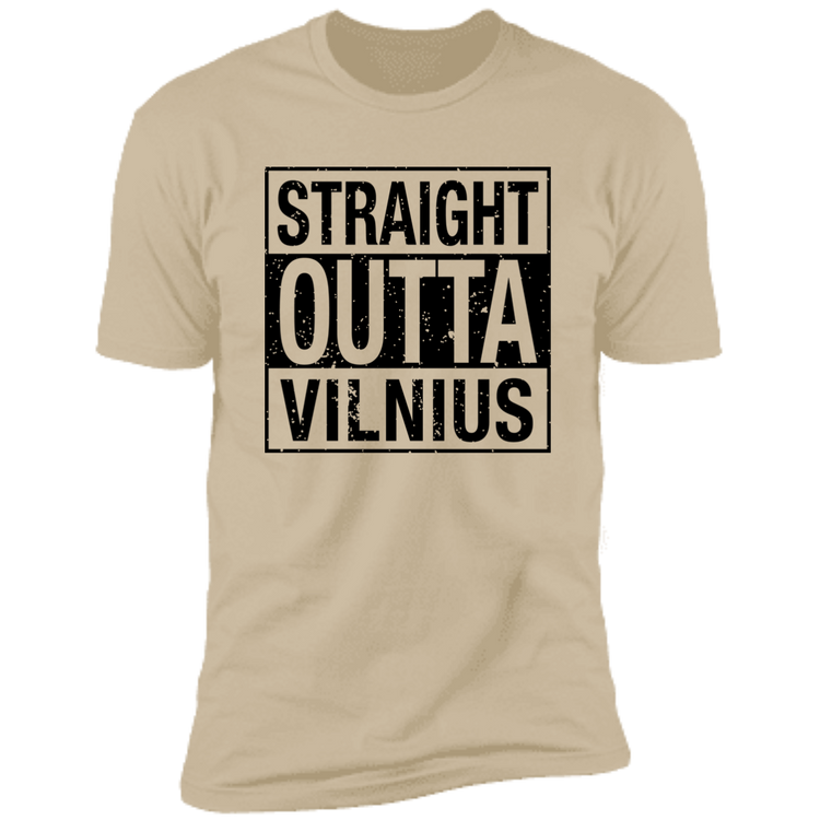 Straight Outta Vilnius - Men's Next Level Premium Short Sleeve T-Shirt