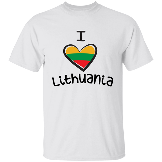 I Love Lithuania - Boys/Girls Youth Basic Short Sleeve T-Shirt