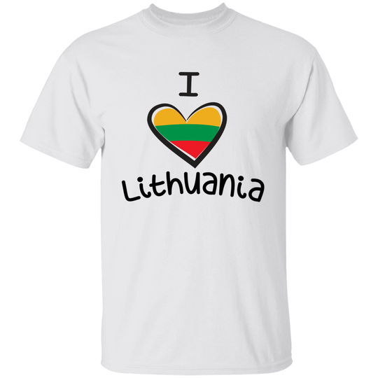 I Love Lithuania - Boys/Girls Youth Basic Short Sleeve T-Shirt