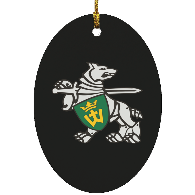 Iron Wolf Mindaugas - MDF Oval Ornament