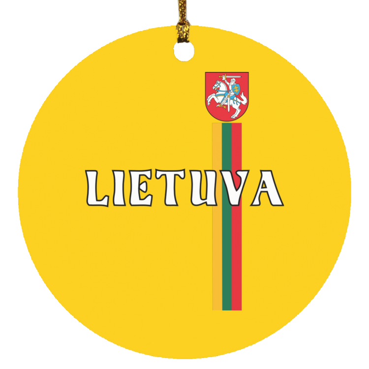 Lietuva Vytis - MDF Circle Ornament