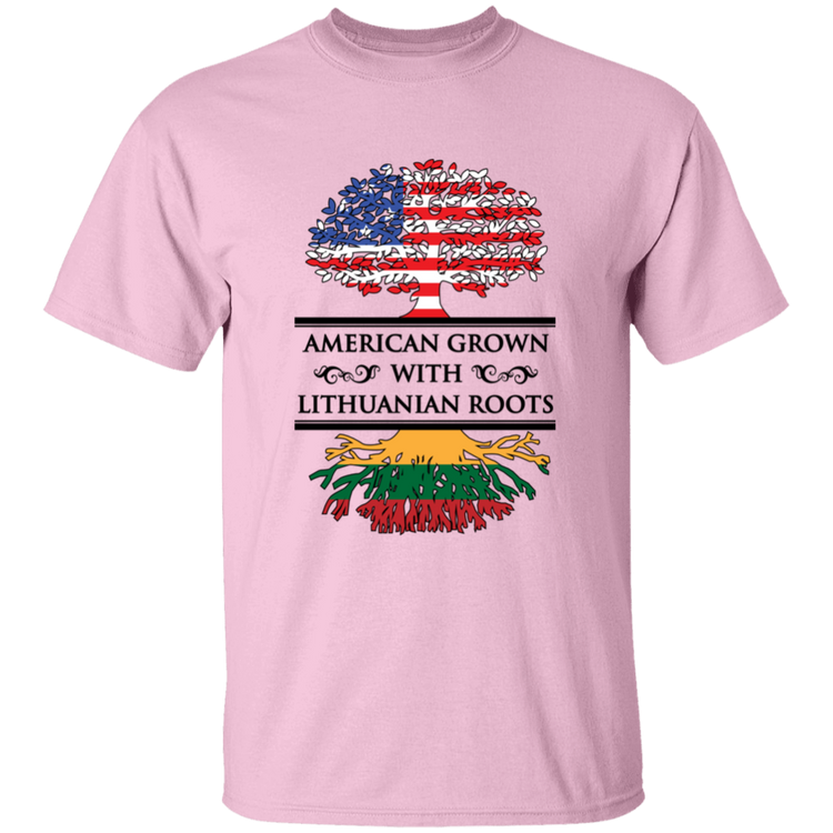 American Grown Lithuanian Roots - Boys/Girls Youth Basic Short Sleeve T-Shirt