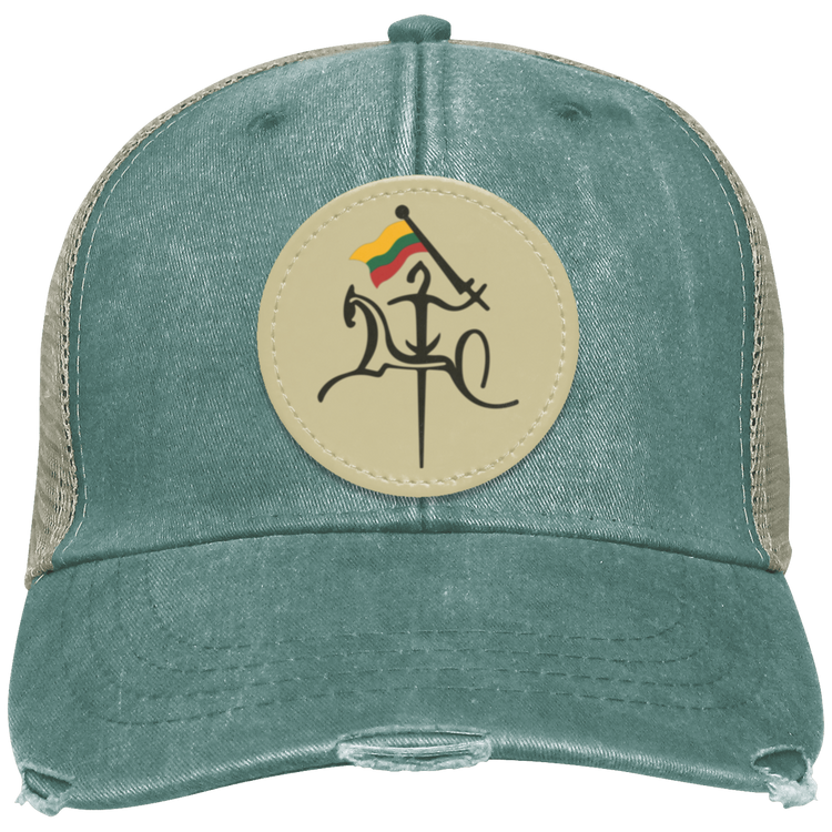 Vytis With Lithuanian Flag Distressed Ollie Cap - Circle Patch