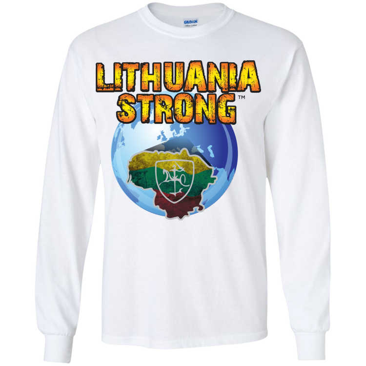Lithuania Strong - Boys Youth Basic Long Sleeve T-Shirt