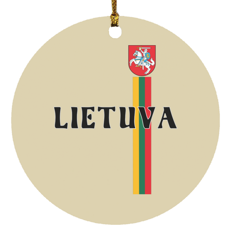 Lietuva Vytis - MDF Circle Ornament