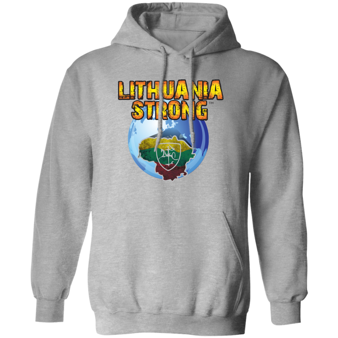 Lithuania Strong - Men/Women Unisex Comfort Pullover Hoodie