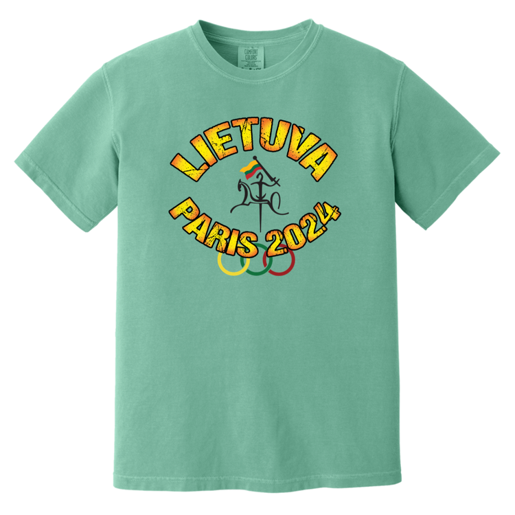 Team Lietuva 2024 Vytis - Men/Women Unisex Soft-Washed Comfort Cotton Short Sleeve T-Shirt