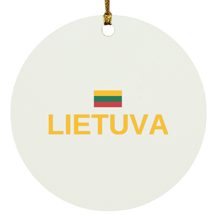 Lietuva - MDF Circle Ornament