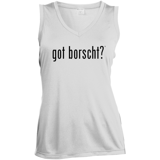 got borshcht? - Women's Sleeveless V-Neck Activewear Tee