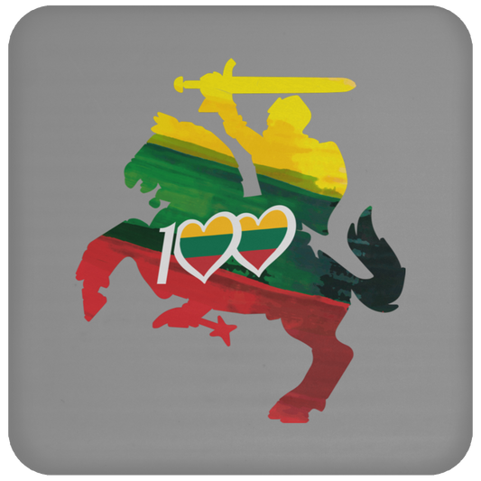Lithuanian Knight 100 - High Gloss Coaster