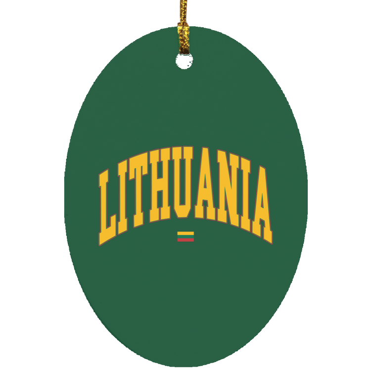 Lithuania - MDF Oval Ornament