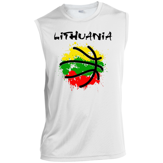 Abstract Lithuania - Men's Sleeveless Activewear Performance T