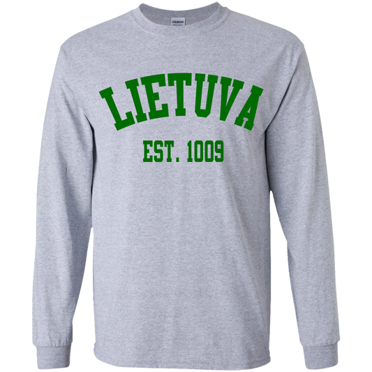 Lietuva Est. 1009 - Boys Youth Basic Long Sleeve T-Shirt