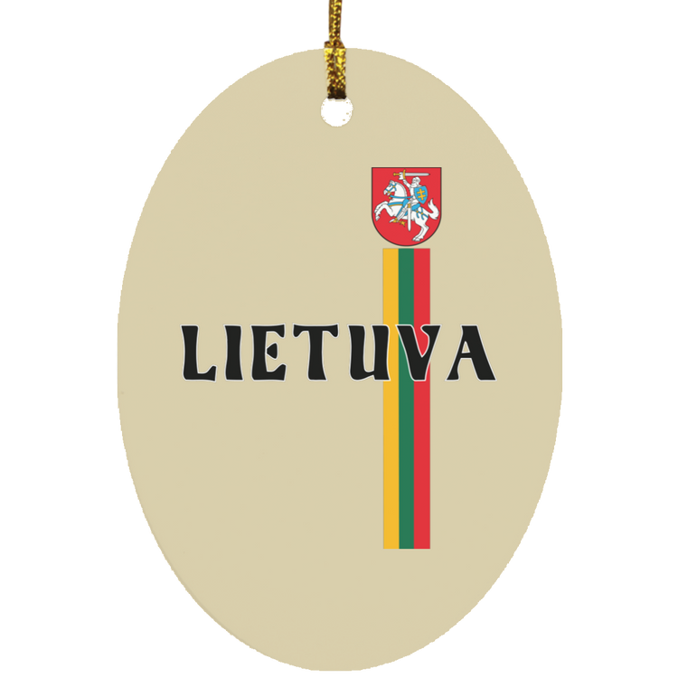 Lietuva Vytis - MDF Oval Ornament