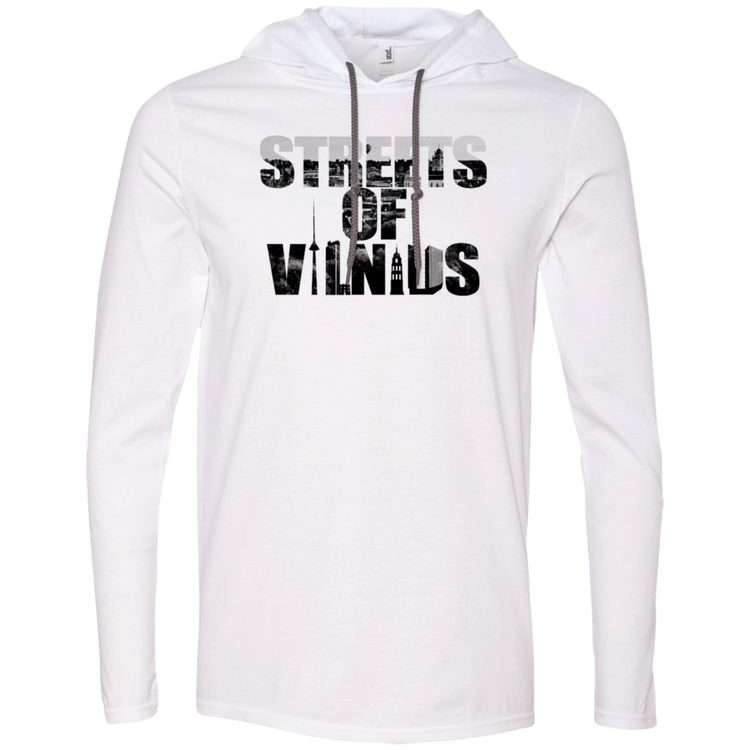 Streets of Vilnius - Men's Lightweight T-Shirt Hoodie Regular price $32.50