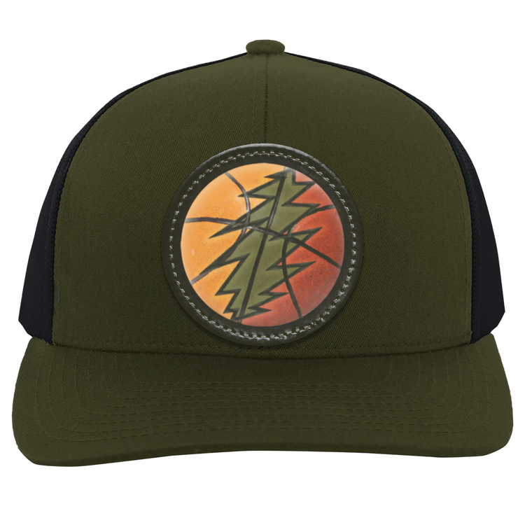 Basketball Bolt Trucker Snap Back - Circle Patch