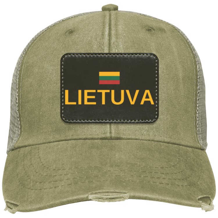 Lietuva Jersey - Distressed Ollie Cap - Rectangle Patch