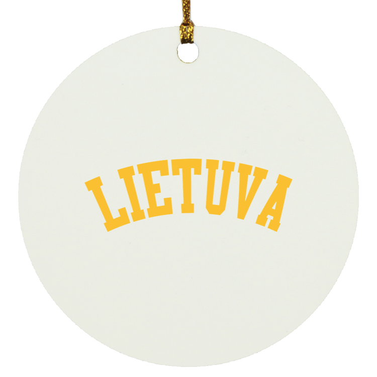 Lietuva - MDF Circle Ornament