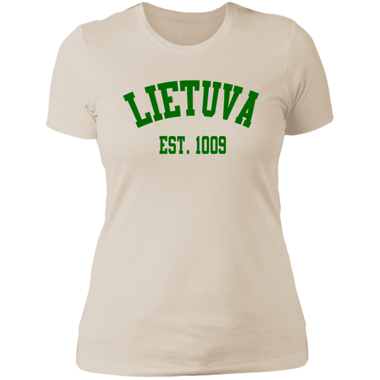 Lietuva Est. 1009 - Women's Next Level Boyfriend Tee