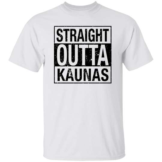 Straight Outta Kaunas - Men's Basic Short Sleeve T-Shirt