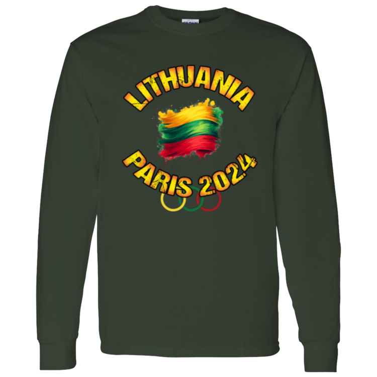 Team Lithuania 2024 Olympics - Men's Classic Cotton Long Sleeve T