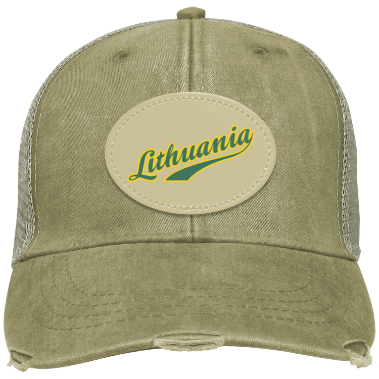 Lithuania - Distressed Ollie Cap - Oval Patch