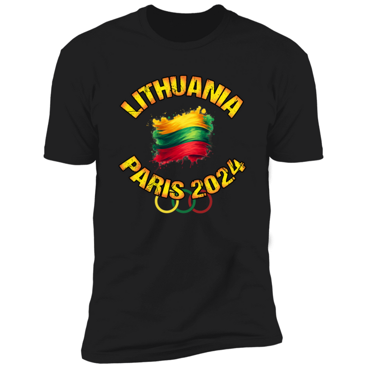 Team Lithuania 2024 Olympics - Men's Next Level Premium Short Sleeve T-Shirt