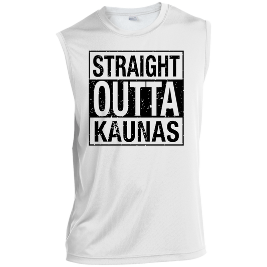 Straight Outta Kaunas - Men's Sleeveless Activewear Performance T