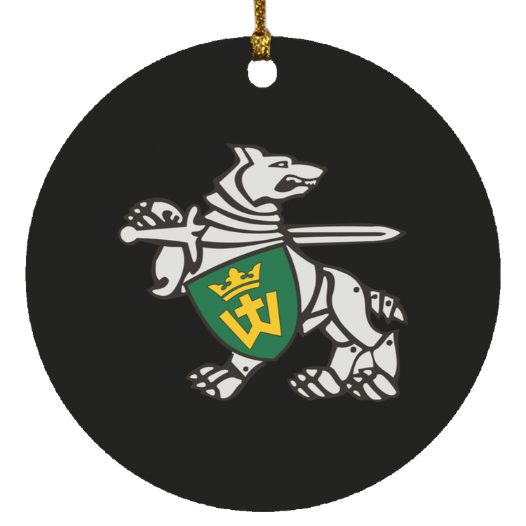 Iron Wolf Mindaugas - MDF Circle Ornament