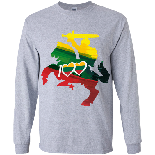 Lithuanian Knight 100 - Boys Youth Basic Long Sleeve T-Shirt