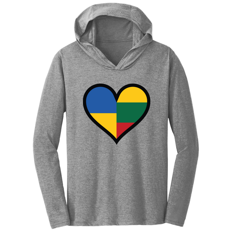 Lithuania Ukraine Heart - Men's Lightweight Hoodie T