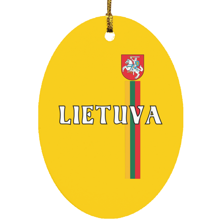 Lietuva Vytis - MDF Oval Ornament
