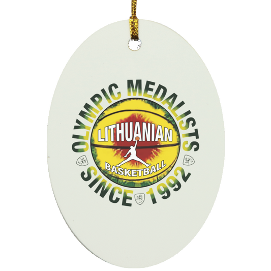 Olympic Medalists - MDF Oval Ornament