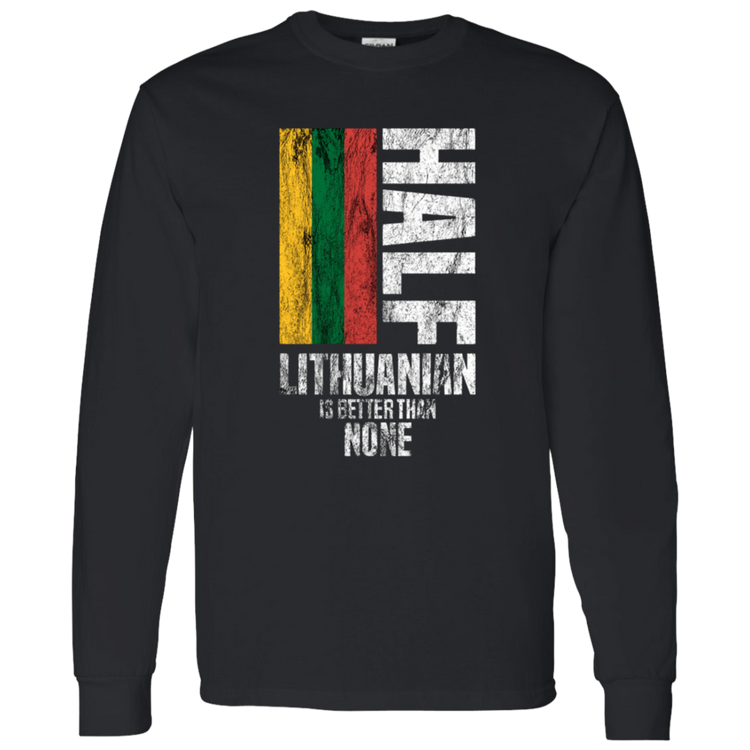 Half Lithuanian - Men's Classic Cotton Long Sleeve T